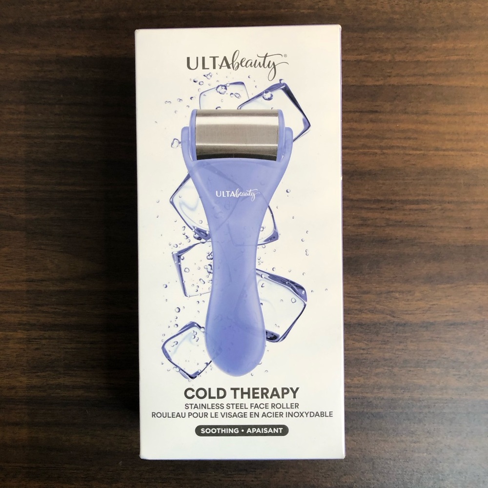 Ulta Beauty Purple Cold Therapy Stainless Steel Face Roller NWT